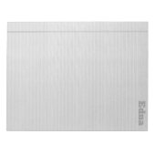 Bloc-note Plaque juridique en noir et blanc avec nom (Devant)