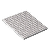 Bloc-note Plaque tartane gris mode (Incliné)
