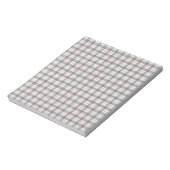 Bloc-note Plaque tartane gris mode (Tourné)