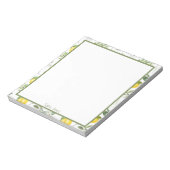 Bloc-note Plaques de cuisson au citron et aux fleurs personn (Tourné)