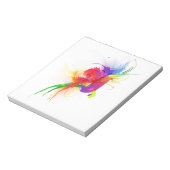 Bloc-note Plaques de peinture Abstraites Rainbow Lorikeet (Tourné)