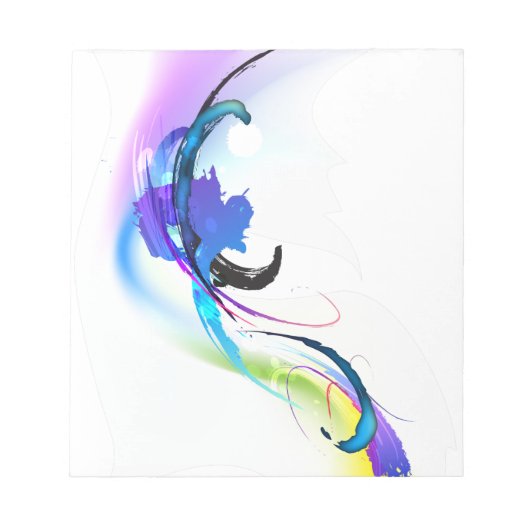 Bloc-note Plaques de peinture de couleur de matin Abstraites (Devant)
