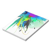 Bloc-note Plaques de peinture Peacock Abstraites (Tourné)