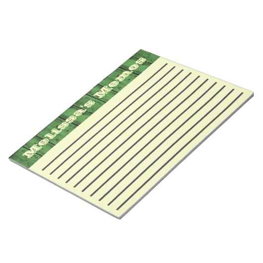 Bloc-note Plaques en bois vert Grand Mémo Pad (Incliné)
