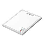 Bloc-note Plaquettes de cuisine personnalisées avec dessin a (Tourné)