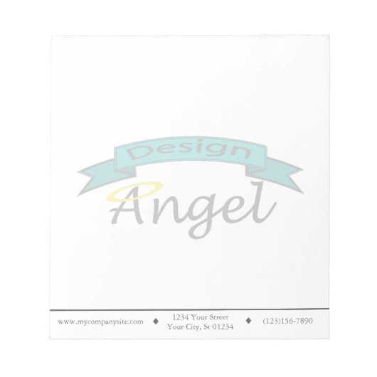 Bloc-note Plaquettes de notes de marque-filigrane personnali (Devant)