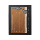 Bloc-note Plaquettes de notes du secrétaire de message télép (Tourné)