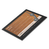 Bloc-note Plaquettes de notes du secrétaire de message télép (Incliné)