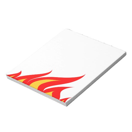 Bloc-note Plaquettes de notes mignonnes avec imprimé flamme  (Tourné)