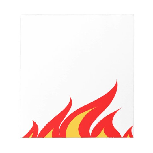 Bloc-note Plaquettes de notes mignonnes avec imprimé flamme (Devant)