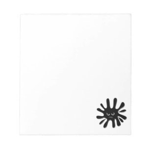 Bloc-note Plat de peinture noire en colère personnalisé