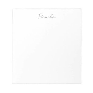 Bloc-note Plat minimaliste moderne Simple mignon Nom propre