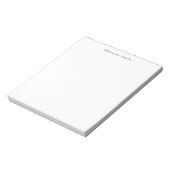 Bloc-note Plat minimaliste moderne Simple Noir Blanc (Tourné)