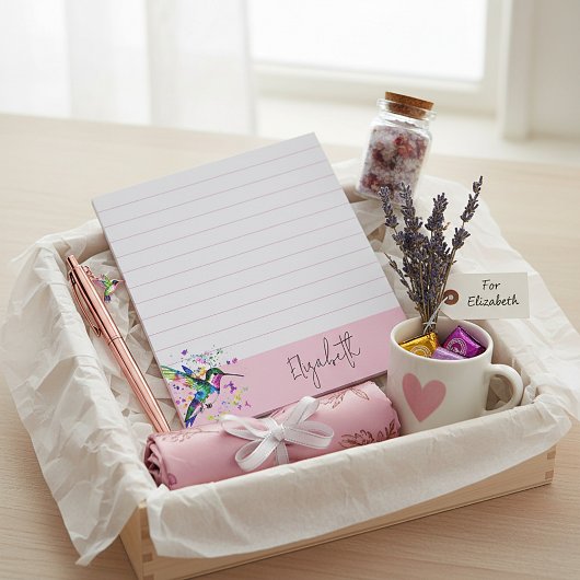 Bloc-note Plate-forme de colibri personnalisée