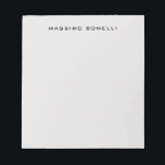 Bloc-note Platinum Grey Minimalist Plain Legible Modern<br><div class="desc">An ideal design for those looking for an aesthetic look. It immediately stands out with its extremely simple and elegant appearance.</div>