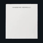 Bloc-note Platinum Grey Minimalist Plain Legible Modern<br><div class="desc">An ideal design for those looking for an aesthetic look. It immediately stands out with its extremely simple and elegant appearance.</div>