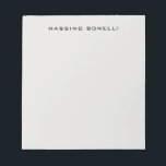 Bloc-note Platinum Grey Minimalist Plain Legible Modern<br><div class="desc">An ideal design for those looking for an aesthetic look. It immediately stands out with its extremely simple and elegant appearance.</div>