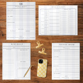 Bloc-note Plats Prêts & Planificateur Hebdomadaire de Repas