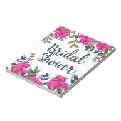 Bloc-note Pluie de Mariée Roses Vintage (Tourné)