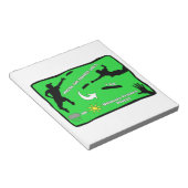 Bloc-note Pluie ou éclat de frisbee ultime (Incliné)