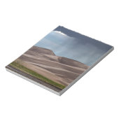 Bloc-note Pluie sur les grandes dunes de sable (Tourné)