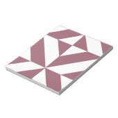 Bloc-note Plum Geometric Deco Cube Pattern (Tourné)