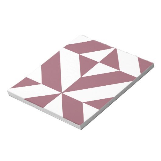 Bloc-note Plum Geometric Deco Cube Pattern (Tourné)