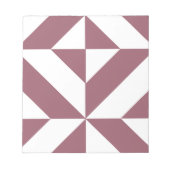 Bloc-note Plum Geometric Deco Cube Pattern (Devant)