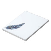 Bloc-note Plume d'Or Bleu (Tourné)