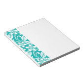 BLOC-NOTE PLUMÉRIE DE L'ÎLE (TURQUOISE) (Incliné)