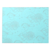 Bloc-note Plumes Aqua Peacock (Devant)