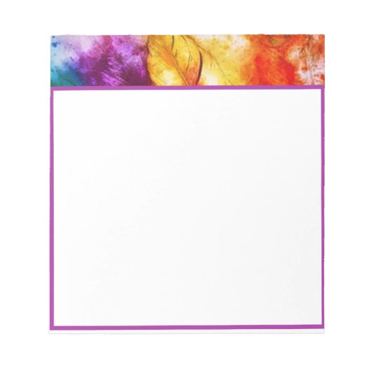 Bloc-note Plumes brillantes (Devant)