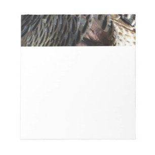 Bloc-note Plumes de Dindon Sauvage I Design Abstrait de la N