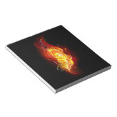 Bloc-note Plumes de paquetage de feu (Incliné)