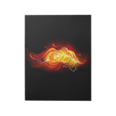 Bloc-note Plumes de paquetage de feu (Tourné)