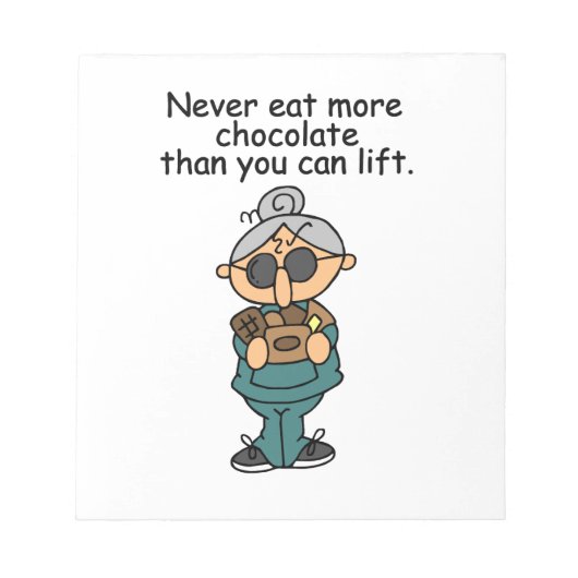 Bloc-note Plus d'Humours au chocolat (Devant)