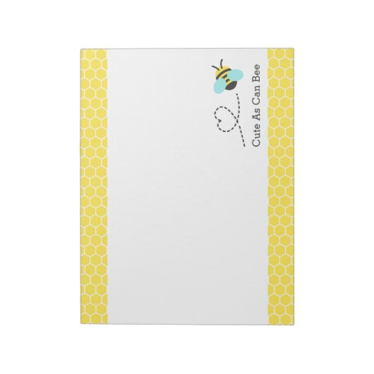 Bloc-note Plus mignon que l'abeille, Motif Honeycomb (Tourné)