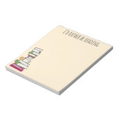 Bloc-note Plutôt en train de lire sur Notepad (Tourné)