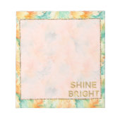 Bloc-note Plutôt Tropical Turquoise Orange Cream (Devant)