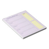 Bloc-note Plutôt Violet Planificateur hebdomadaire (Incliné)