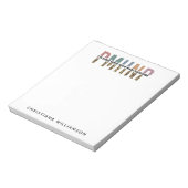 Bloc-note PMHNP Empreinte de léopard Psychiatrie Santé menta (Tourné)