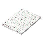 Bloc-note Pneuka mignonne point sapin de Noël Rouge Vert mot (Tourné)