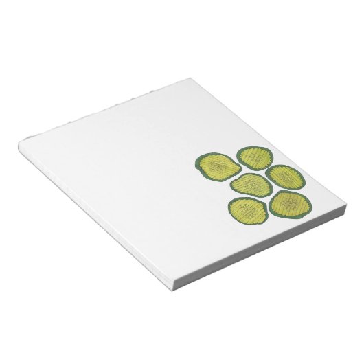 Bloc-note Poches à coller vert Chips à coller Kosher (Incliné)