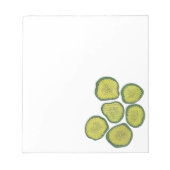 Bloc-note Poches à coller vert Chips à coller Kosher (Devant)