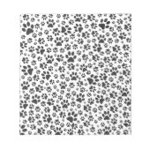 Bloc-note Poches de chien noir et blanc Poka Dot (Devant)