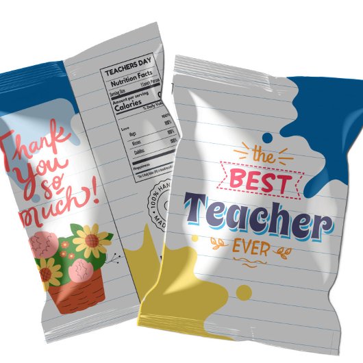 Bloc-note Pochettes de sacs de chips pour appréciation des e