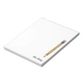 Bloc-note Pochoir Jaune - Notepads pour enseignants personna (Tourné)