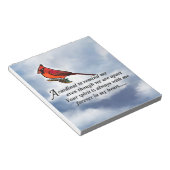 Bloc-note Poème commémoratif du cardinal (Incliné)