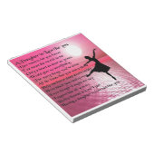 Bloc-note Poème de belle-fille - Ballerine (Incliné)