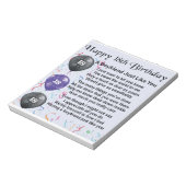 Bloc-note Poème de copain - 18ème anniversaire (Tourné)